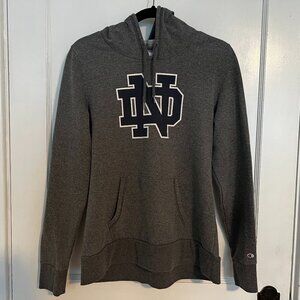 Champion Youth Hoodie Sz L – Notre Dame Logo Gray